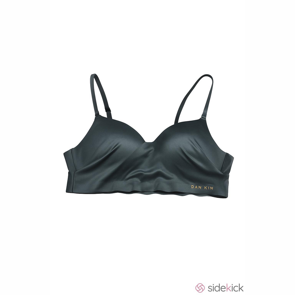 Danskin Women's Elegant Blue Wireless Satin Bralette